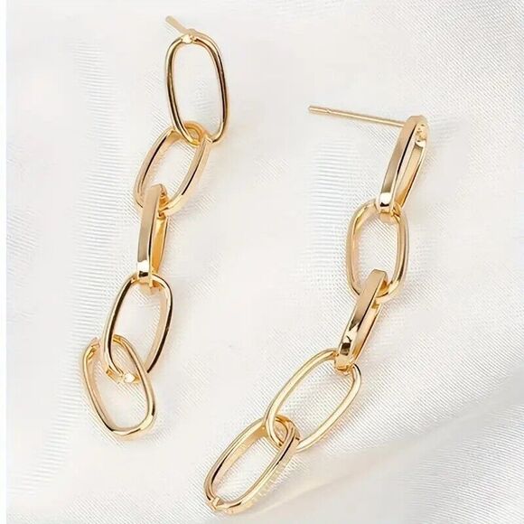 Beautiful Link Dangle Earrings - Picture 4 of 4